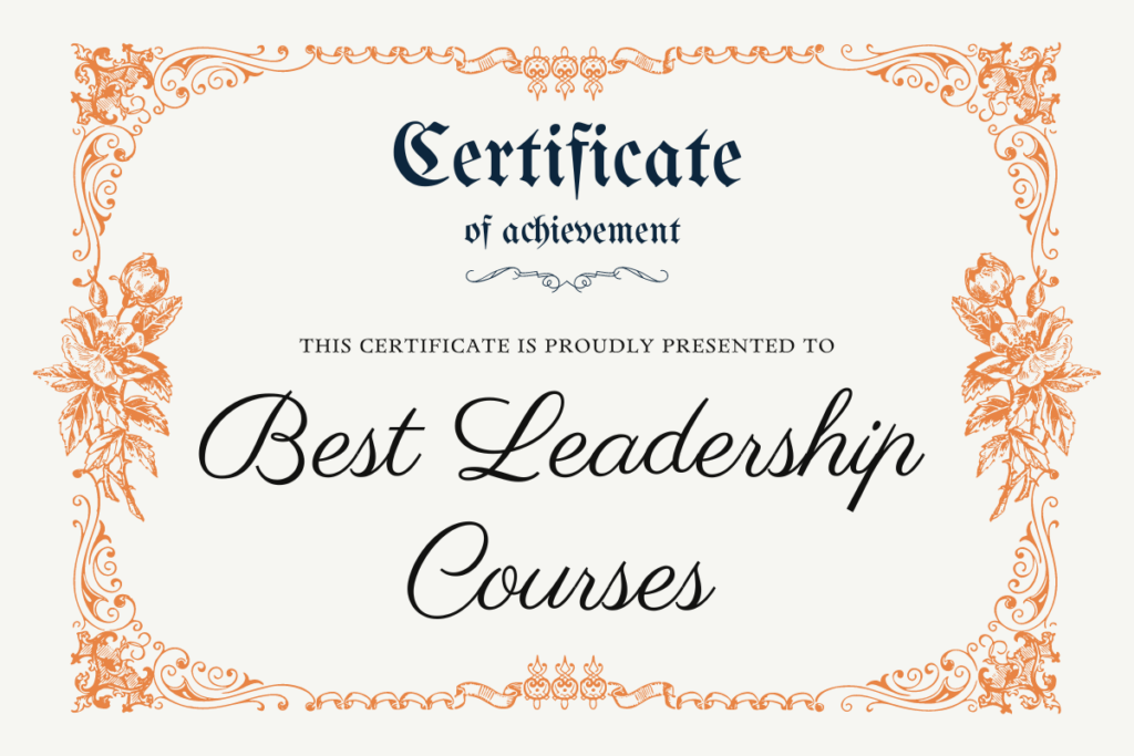 best leadership courses